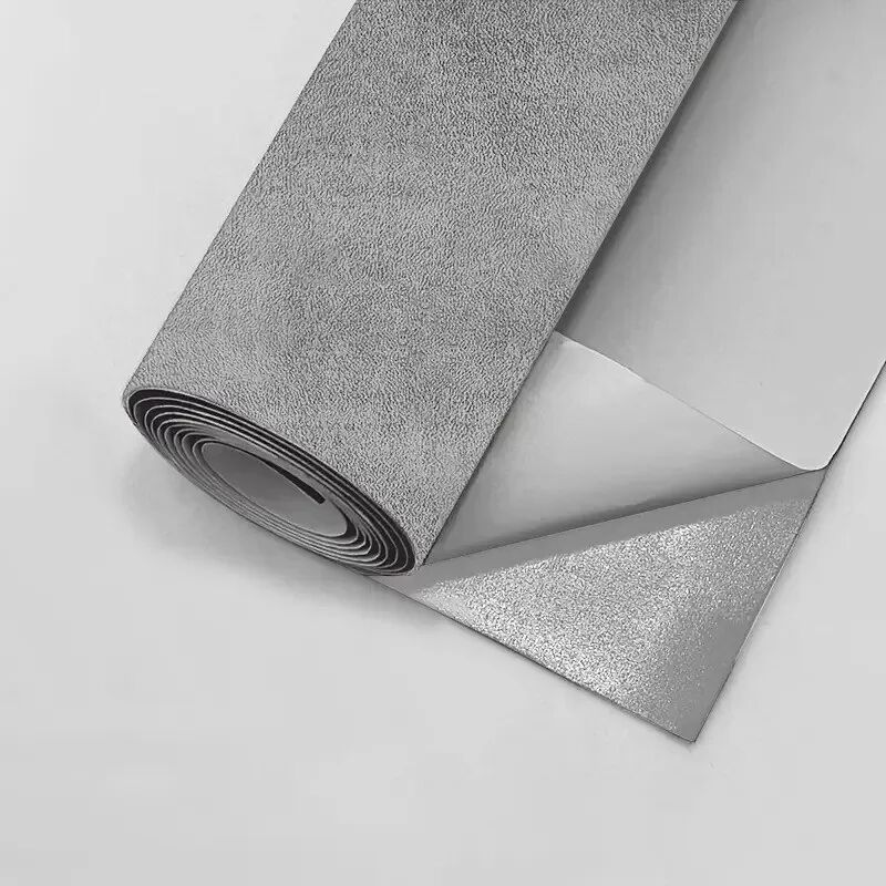 INF Selbstklebender Wildleder Reparaturflicken - Premium Samt Polsterband für die Auto Innenraum Restaurierung Grau