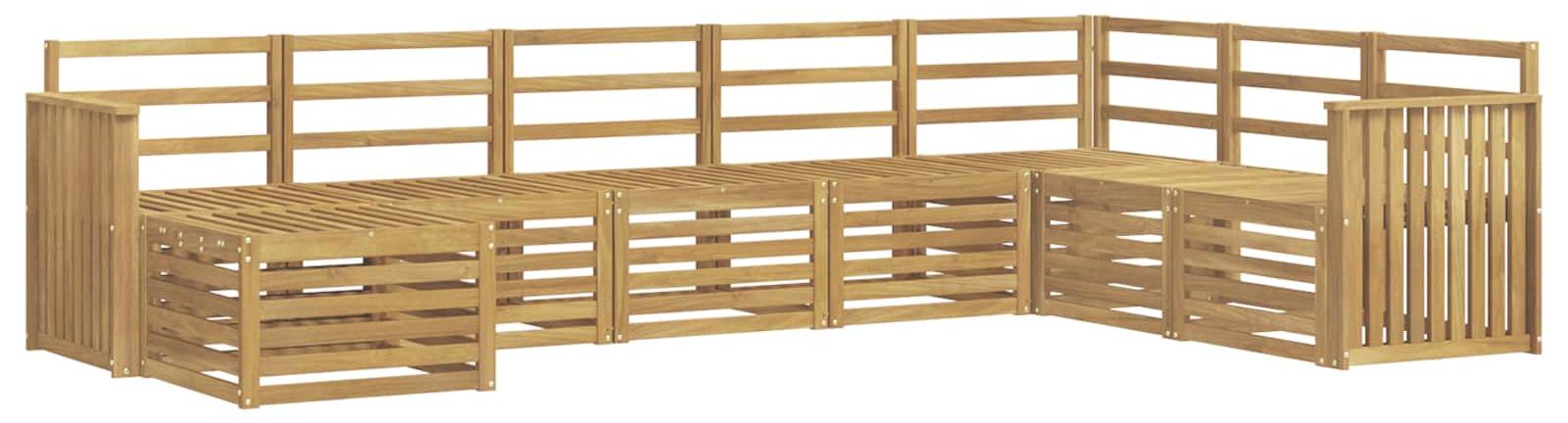 Garnitur aus 8 Outdoor-Sofas, weiß