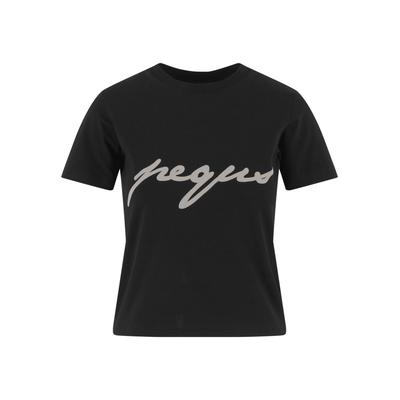 T-Shirt PEQUS "PEQUS PEQUS Fitted Ink Logo T-shirt", Herren, Gr. XL, schwarz, 100% Baumwolle, bedruckt, oversize, Rundhals, Shirts T-Shirt