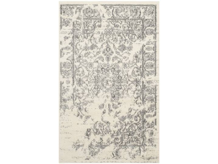 Tapis patiné en polypropylène blanc/argent, 122 x 183 cm