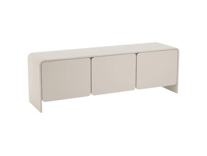 Selsey TV-Lowboard Modern Kaschmir 156 cm Mit 3 Türen Soft-Close - Stauraum für Elektronik & Zubehör Robuste PVC-Kanten TV Board Stehend Elegantes Design für Wohnzimmer Funktional & Stilvoll