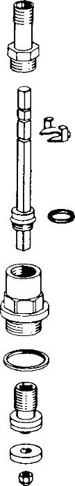 Hansa UP-Ventiloberteil 10 - 45 mm G1/2 59902723 10-45 mm, G1/2