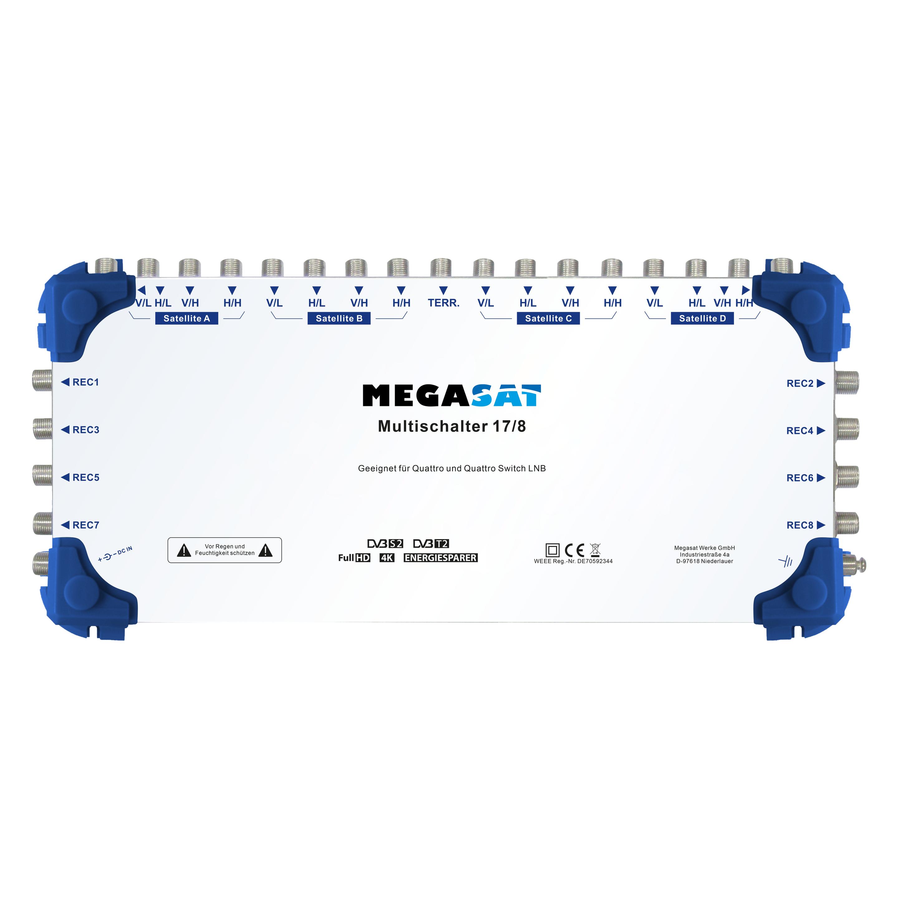 Megasat Multiswitch 17/8 (Multischalter) (0600154)