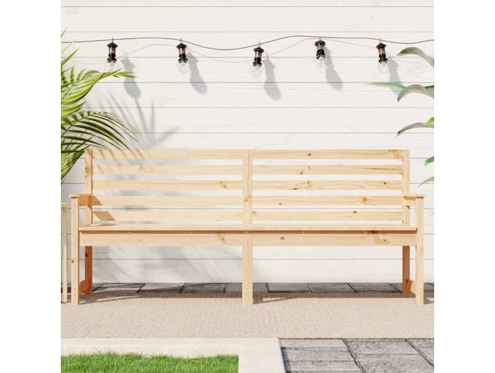 Automne/hiver  Brun Banc de jardin 203 5x48x91 5cm - bois massif de pin - Hauteur:91.5cm DEC1133684