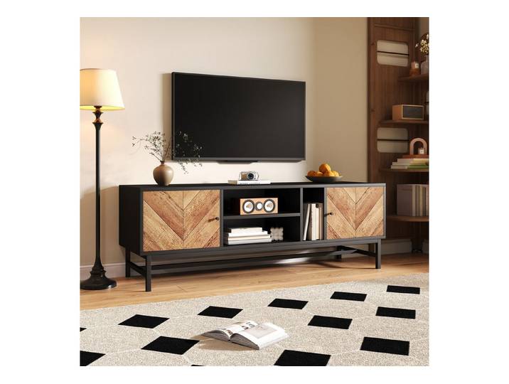 Fine Life Pro TV-Schrank Lowboard / TV‑Schrank / TV‑Lowboard mit vielseitigem Stauraum 150 cm