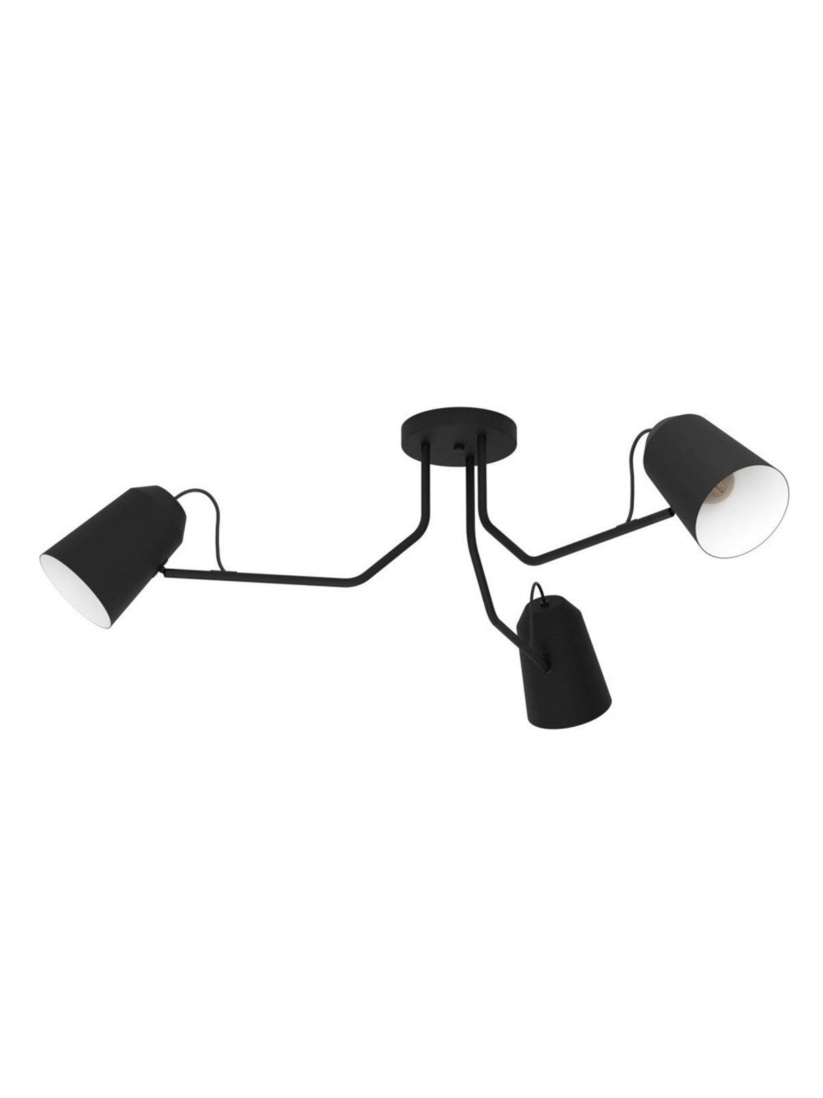 EGLO LORETO DECKENLEUCHTE 3XE27 Ø1145 SCHWARZ