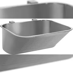 DEANTE Ausgussbecken Edelstahl für Einbau oder Wandmontage 1-Becken Design