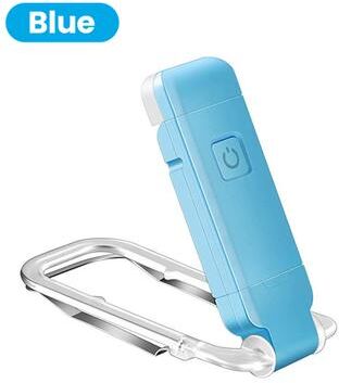 Uplifted Trends USB Mini Folding Reading Lamp Eye Protection Book Light Portable LED Study Light blue