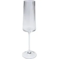 KARE DESIGN Sektglas Riffle 215 ml Glas Transparent Klar