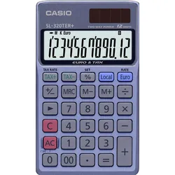 CASIO Taschenrechner SL-320TER+ stahlblau