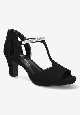 Women's Flash Sandal by Easy Street in Black Lamy (Size 12 M)