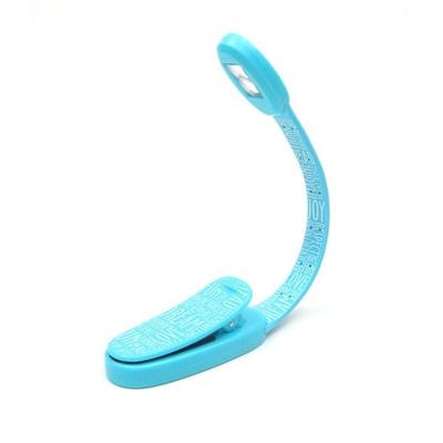 Flexilight Xtra (Blue Words) - 2-LED Leselampe mit Klammer - extralanger Hals - Geschenk für Leser, Buchliebhaber - Deutsche Ausgabe