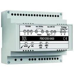 TCS FBO1210-0400 Interface (TKI) für die Anbindung an TK-Anlagen über analogen Port, bis zu 64 Rufziele (5-stellige Rufnummer), Hutschiene 6 TE