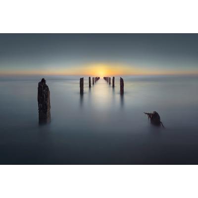 Fototapete PAPERMOON "Photo-Art NADAV JONAS, LETZTES LICHT", bunt, B:4m L:2,6m, Vlies, Tapeten