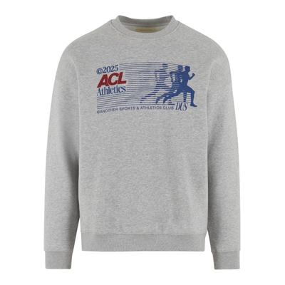 Rundhalspullover ANOTHER COTTON LAB "Another Cotton Lab", Herren, Gr. XS, grau, 52% Baumwolle, 48% Polyester, mehrfarbig, oversize, Rundhals, Pullover Rundhalspullover