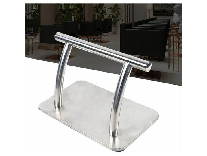 Repose-pieds de barbier en acier inoxydable pédale pour chaise de coiffure salon de beauté coiffure
