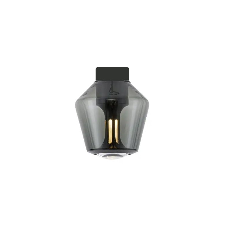 Less´n´more ETHICS LED-Deckenleuchte, innen Schwarz, Rauchgrau, Casambi E-GDS-C1-KSS-GG 4251908598854