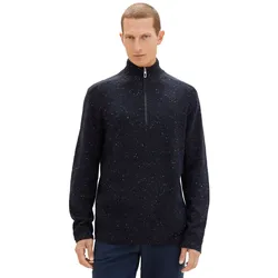 Tom Tailor Herren Stehkragen Pullover NEPS STRUCTURED - Regular Fit - Sky captain multicolor neps 34146 - XXL