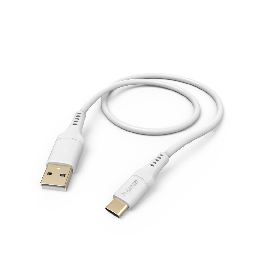 Hama 480 Mbit/s Stecker USB A auf USB C 1,5 m 201571 Flexible (Weiß) 00201571