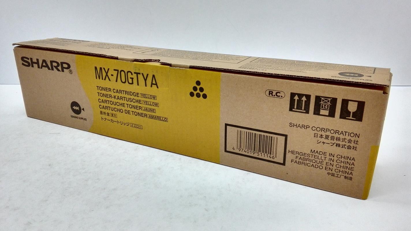 Sharp MX-70GTYA tonercartridge geel voor laserprinters 32.000 pagina's OEM