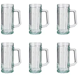 Bierglas, Bierkrug, Maßkrug, Bierseidel mit Schild 6er Set Biergläser, Gambrinus - 0,5 Liter