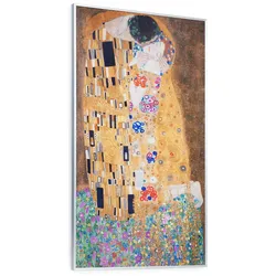 Klarstein Wonderwall Air Art Kuss Infrarotheizung 101x60cm 600W Fernbedienung Abstrakt