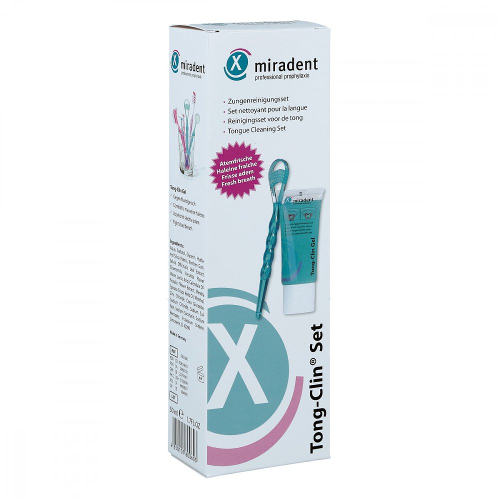 Hager Pharma GmbH Miradent Zungenreinigungsset Tong-clin 03814855