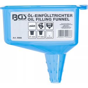 BGS-technic Trichter 9986, transparent, 17 x 9,5 cm, aus Kunststoff