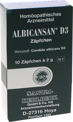 SANUM-KEHLBECK GmbH & Co. KG ALBICANSAN D 3 Zäpfchen 10 St 04456903