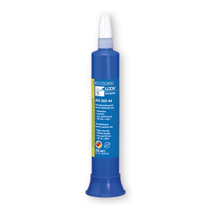WEICONLOCK® AN 302-44 Schraubensicherung, für passive Werkstoffe, mittelfest, 200 ml, blau (30244200)