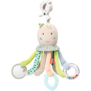 Fehn Motorikspielzeug 054460, Activity-Oktopus, Aktivitätsspielzeug aus Stoff, ab 0 Monate