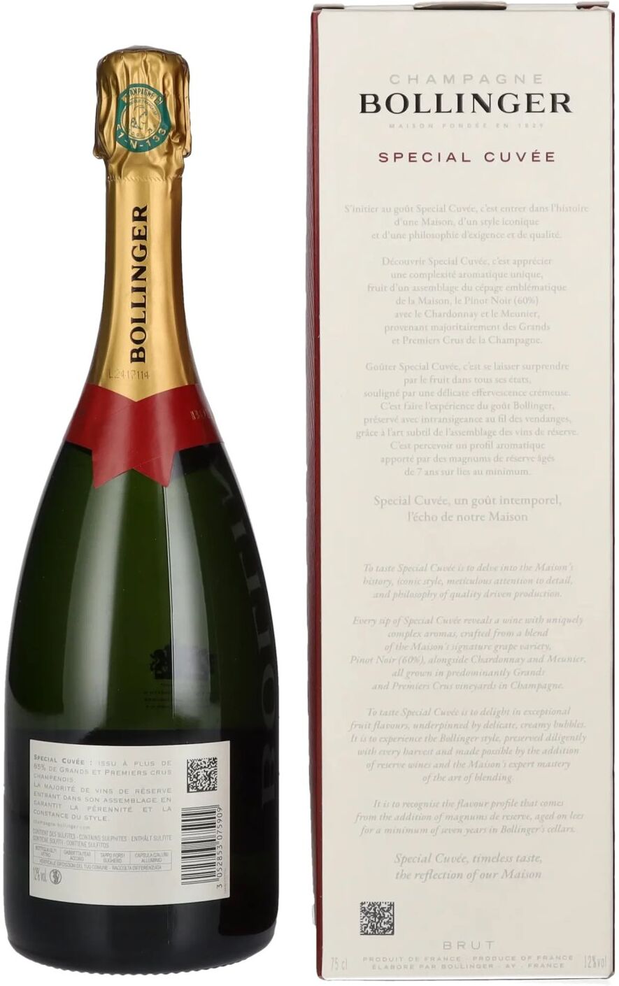 Champagne Bollinger Bollinger Champagne SPECIAL CUVÉE Brut 12% Vol. 0,75l in Geschenkbox