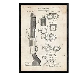 POSTER Shotgun Patent A3 Rahmenlos