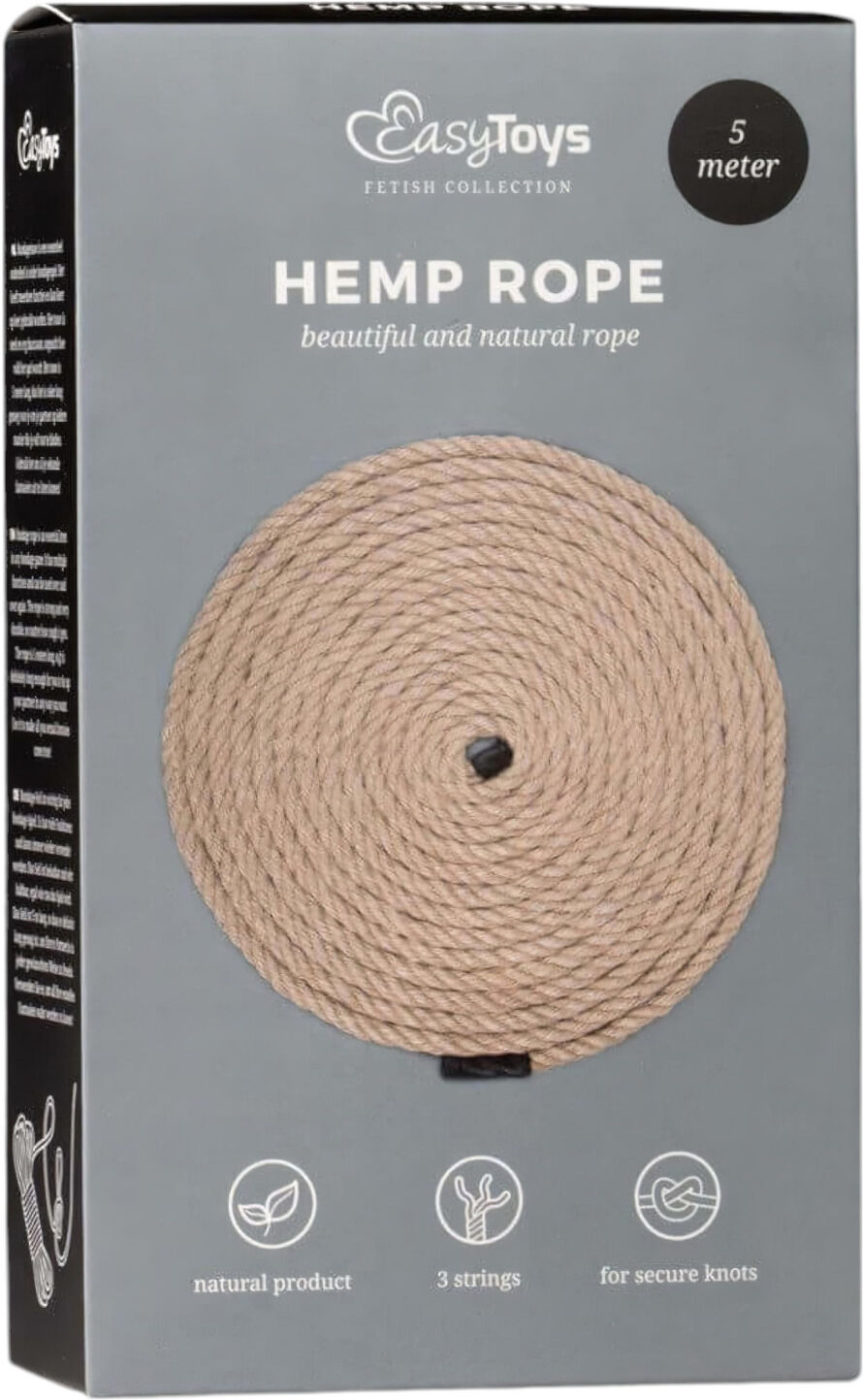Easytoys Hemp Rope - hemp bondage rope (5 m, natural)