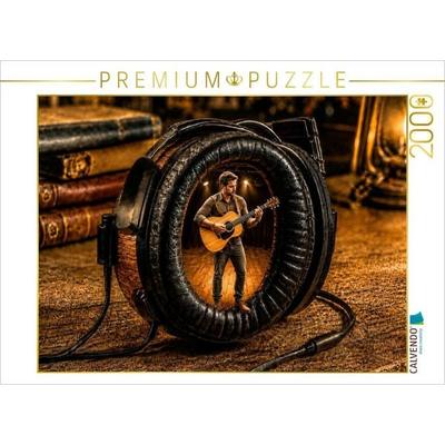 CALVENDO Puzzle Konzert im Kopfhorer | 2000 Teile Lege-Größe 90x67cm Foto-Puzzle für glückliche Stunden