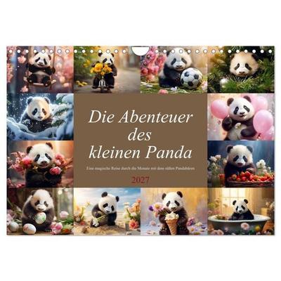 Die Abenteuer des kleinen Panda (Wandkalender 2027 DIN A4 quer), CALVENDO Monatskalender