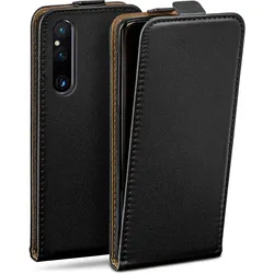 moex Flip Case Sony Xperia 1 V Klapphülle Leder Optik