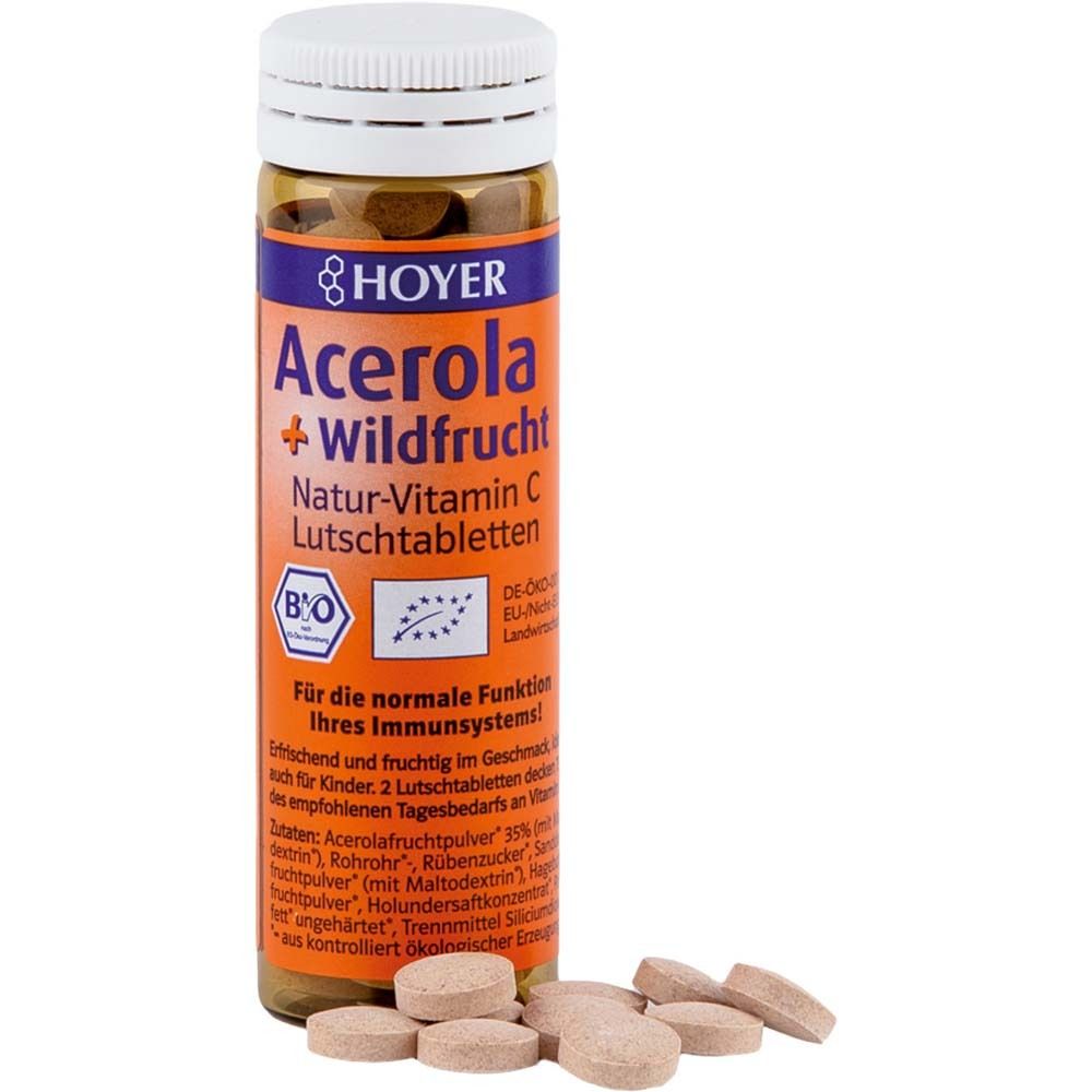 Acerola U Wildfrucht VIT C Bio 60 St Lutschtabletten
