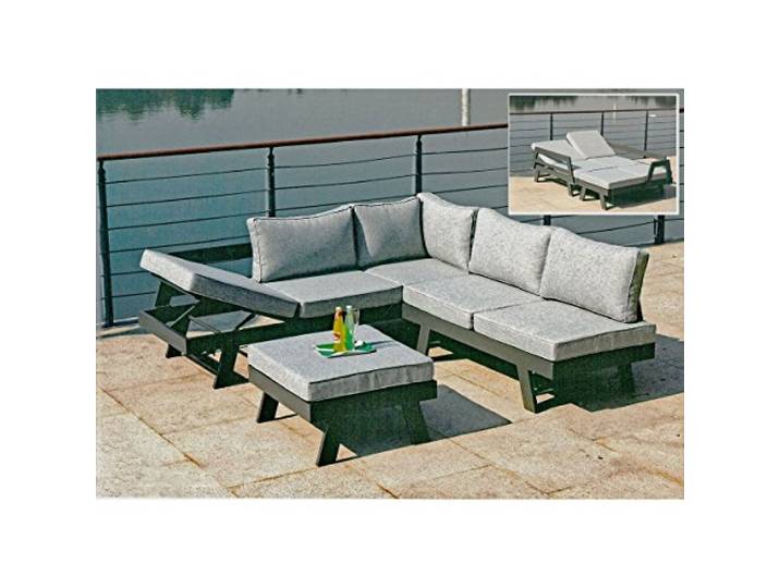 Lounge Set DONNA 3tlg Sitzgruppe Sitzgarnitur Gartengarnitur Möbel Garten Set