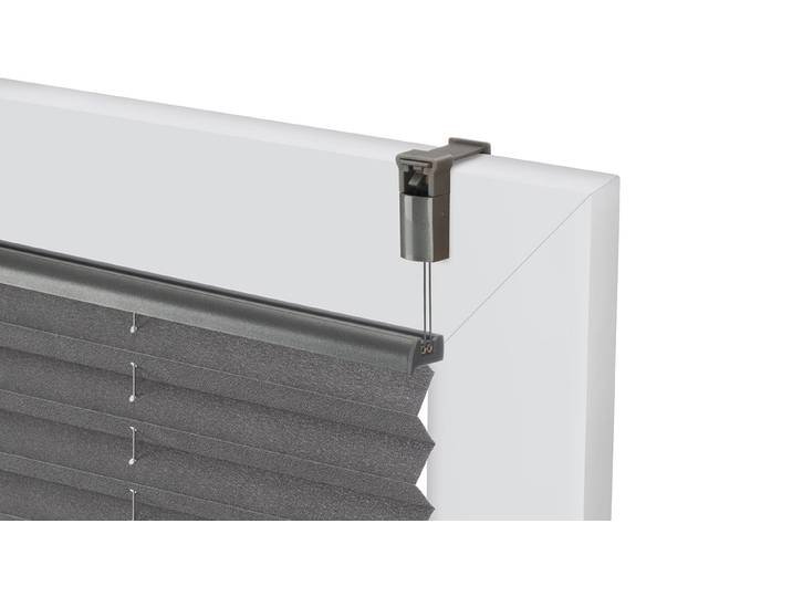 Klemmträger GOODPRODUCT LAHOLM UNI Acc , grau, Kunststoff, Sichtschutzbefestigungen, Klemmträger, für Plissee, Ersatzteilset, grau