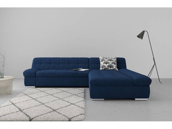 DOMO collection MONA 297x173 cm, modern & komfortabel, optional mit Komfortfunktionen whlw. mit Bettfunktion, L-Form