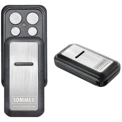 Sommer Handsender Slider Vibe - 4 Befehl - schwarz/Edelstahl - S10202
