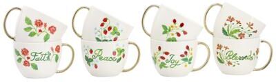 Gibson 8 Piece 17.5 Ounce Ceramic Assorted Mug Set