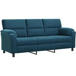 vidaXL, Sofa + Bettsofa, Sofa-Set 2 pcs Blau Samt (2-Sitzer, 3-Sitzer)