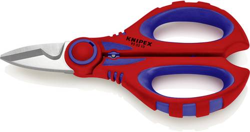 Knipex KNIPEX 95 05 10 SB Elektrikerscheren mit Mehrkomponenten-Hüllen, glasfaserverstärkt 160 mm 95 05 10 SB