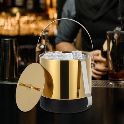 Multicon Wholesale Hub Stainless Steel Ice Bucket With Lid And Ice Bucket With Tongs Portable Barware Accessory Stainless Steel Ice Bucket With Lid And Ice Bucket With Tongs Portable Barware Accessory
