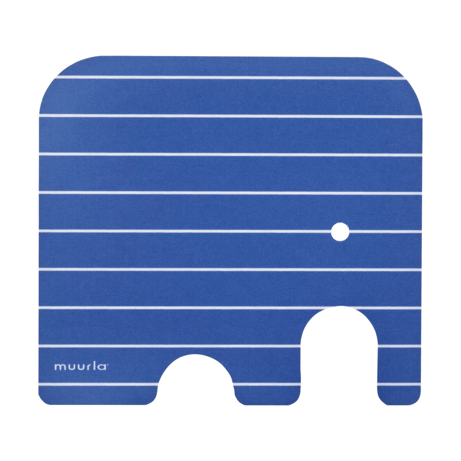 Muurla Elephant glasonderzetter Blue 11 x 10 cm