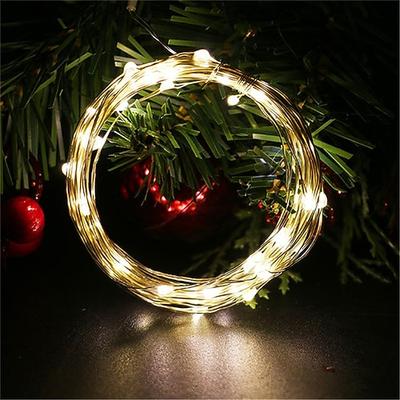 Elegante Hochzeits Empfang Feier 10 Stück LED Kupferdraht Feenlichter Batteriebetriebene Lichterkette für Schlafzimmer Garten Hochzeit Party Dekor 1-10M
