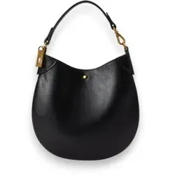 Polo Ralph Lauren für Damen. 427P06814001 Schwarze Leder-Handtasche Polo ID (OSFA), Lässig