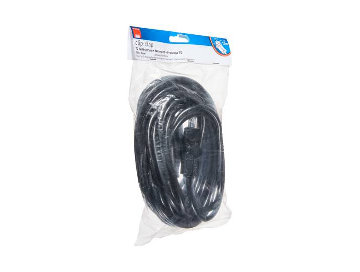 Max Hauri TD-Verlängerung H05Vv-F3G1.5 10m sz clip-clap Typ 12 / Typ 13